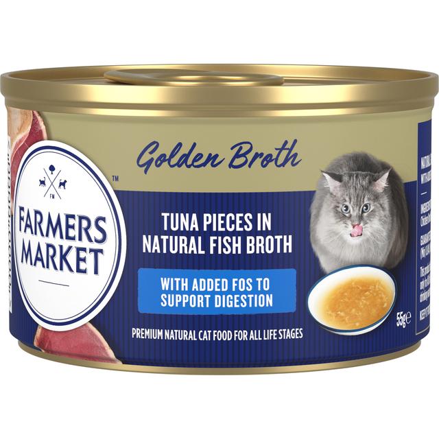 Farmers Market Golden Broth - Tuna Pieces in Natural Fish Broth 55g