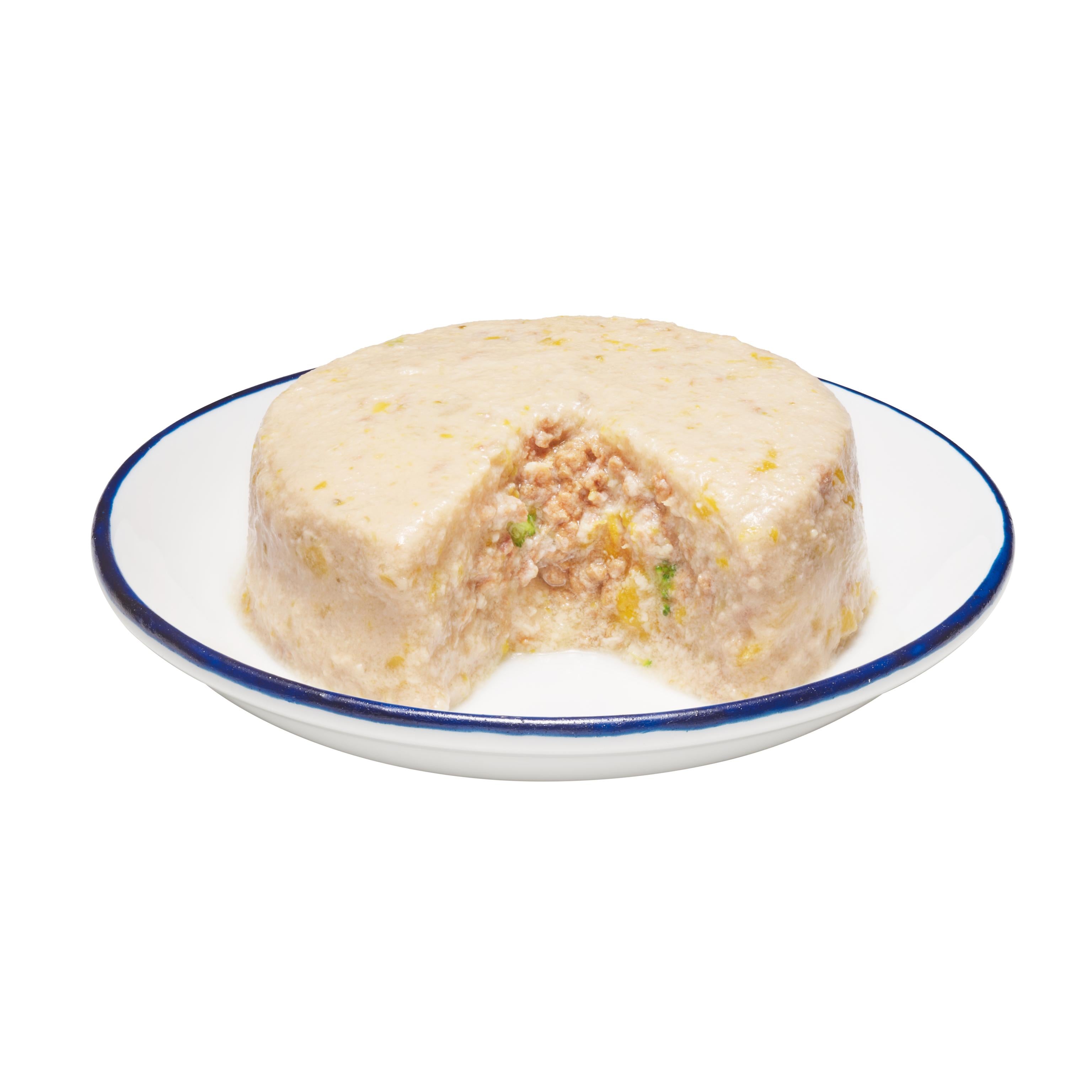 Farmers Market Meat Centre - Chicken Mousse with shredded Tuna Centre, Pumpkin & Broccoli 80g